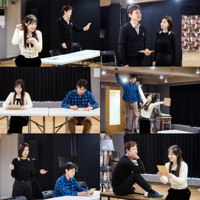 ▲ 연극 '러브레터' 연습 현장.ⓒ수컴퍼니·쇼앤텔플레이