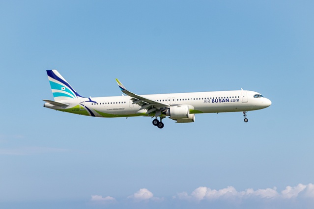 ▲ 에어부산 A321neo 항공기. ⓒ에어부산