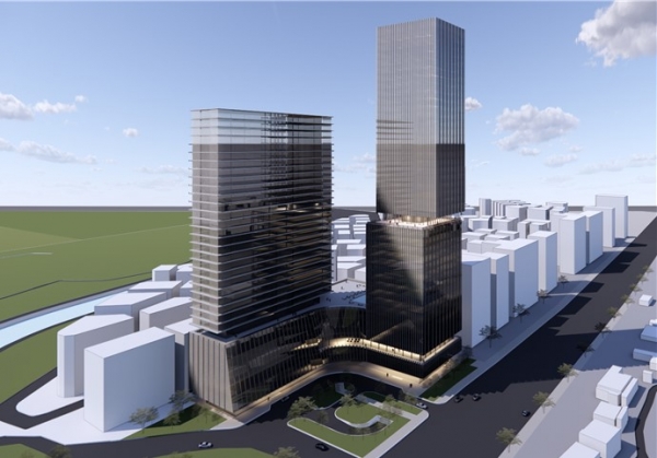 ▲ 인천 서구 경서3구역에 들어설 예정인 5성급 호텔 및 시니어 레지던스 조감도.ⓒ보람그룹