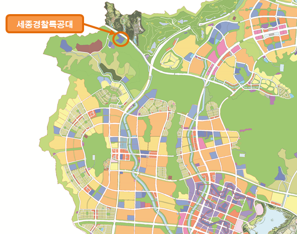 ▲ 세종경찰특공대 청사 건립 위치도.ⓒ행복청