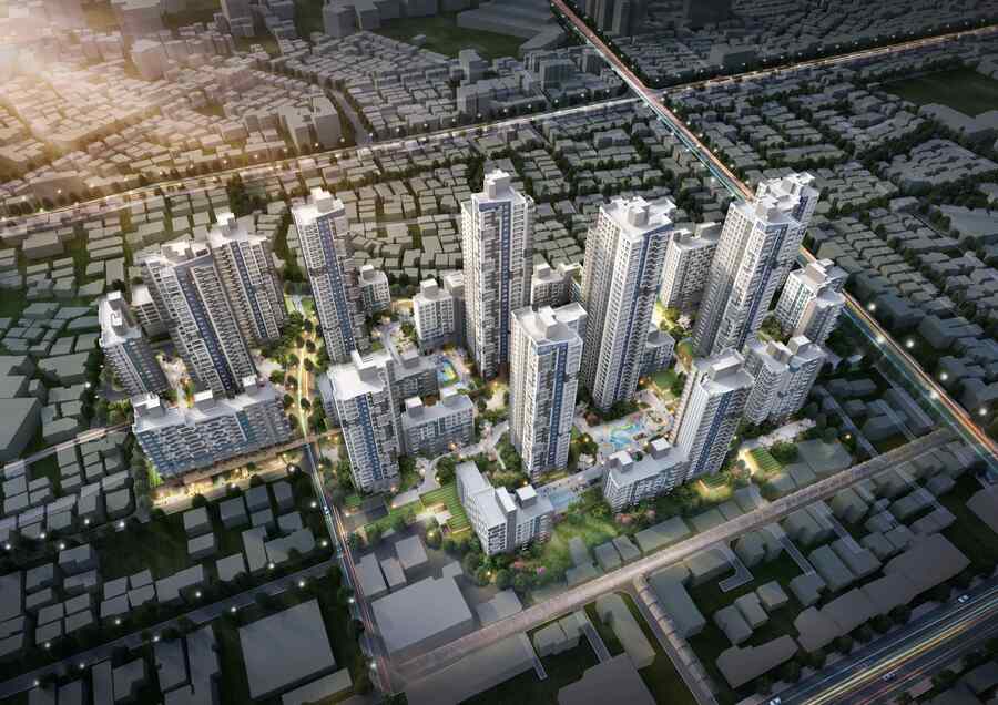 ▲ 중랑구 면목동 86-3 모아타운 전체 조감도. ⓒ서울시 제공