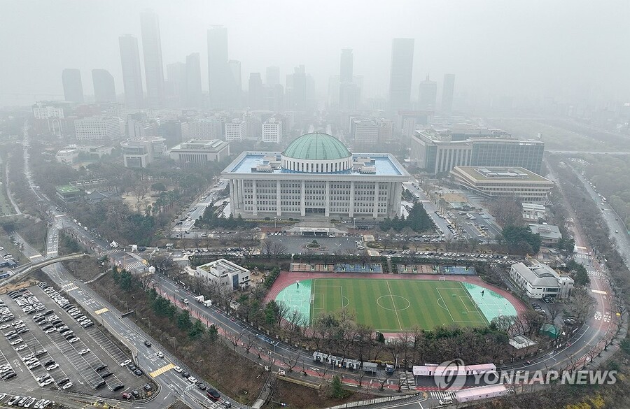 ▲ 서울 여의도 국회의사당 일대.ⓒ연합뉴스