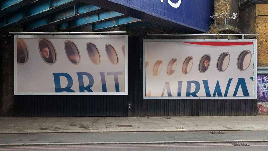▲ 영국항공의 '윈도우즈(Windows)' 옥외광고 캠페인. ©British Airways