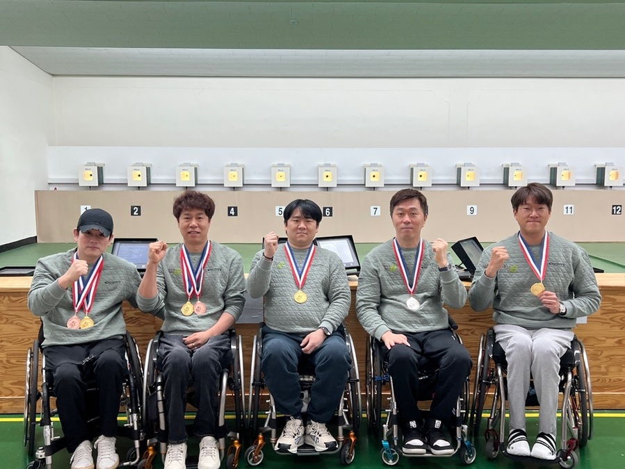 ▲ 청주시청 장애인사격부.ⓒ청주시