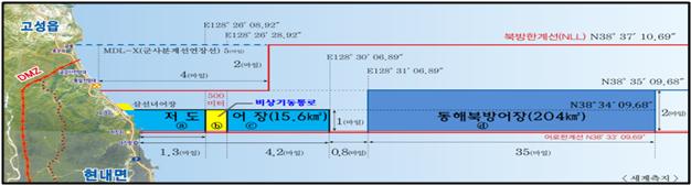 ▲ 저도‧북방어장 수역도.ⓒ강원특별자치도 글로벌본부