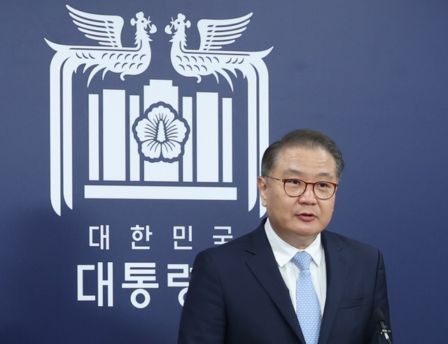 ▲ 박상욱 대통령실 과학기술수석비서관이 3일 서울 용산 대통령실 청사에서 R&D 개혁 등 관련 브리핑을 하고 있다. 2024.04.03. ⓒ뉴시스