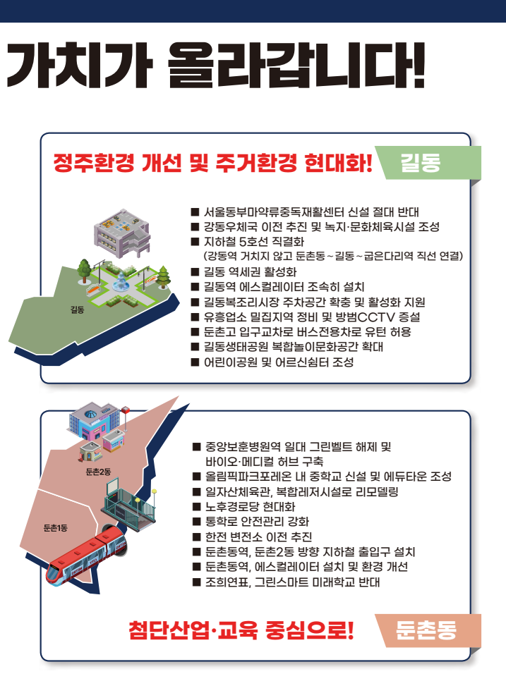 ▲ 이재영 국민의힘 강동을 국회의원 후보 선거 공약.ⓒ중앙선거관리위원회