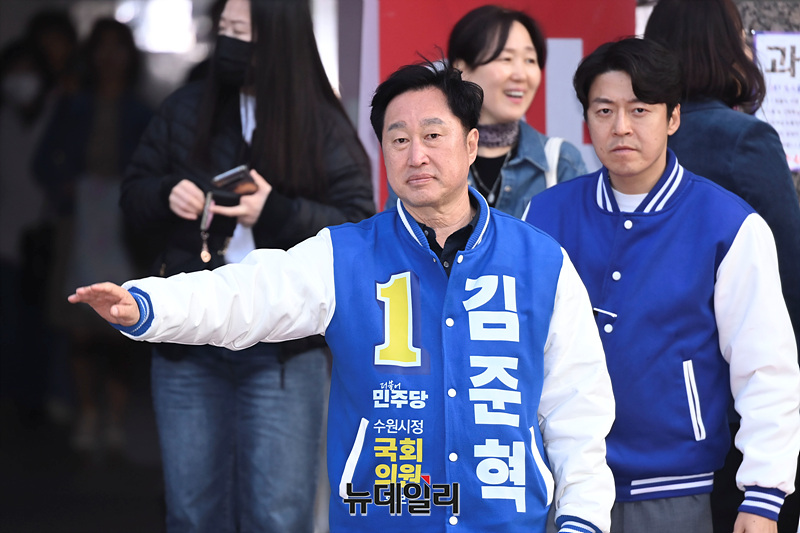 ▲ 김준혁 더불어민주당 경기 수원정 후보 ⓒ서성진 기자