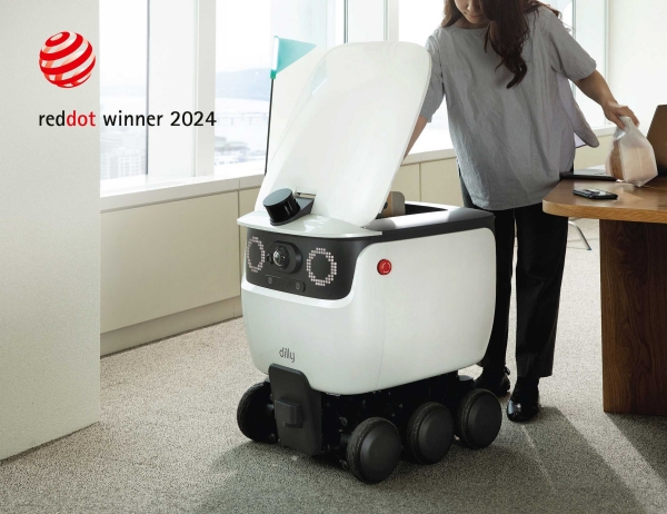 ▲ 배민의 배달 로봇 딜리ⓒ우아한형제들