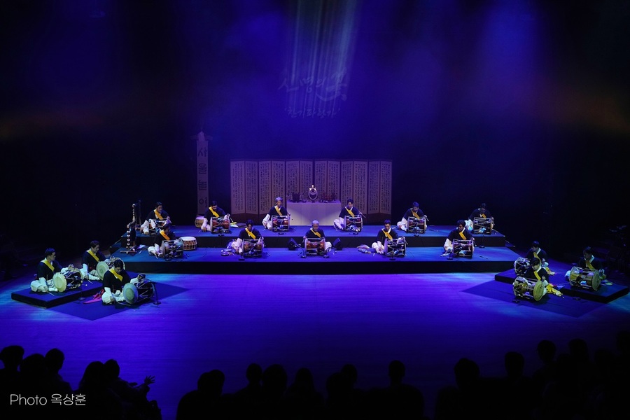▲ 김덕수 사물놀이패가 참여하는 ‘신명의 꽃, 찬기파랑가’ 공연 장면.ⓒ증평군