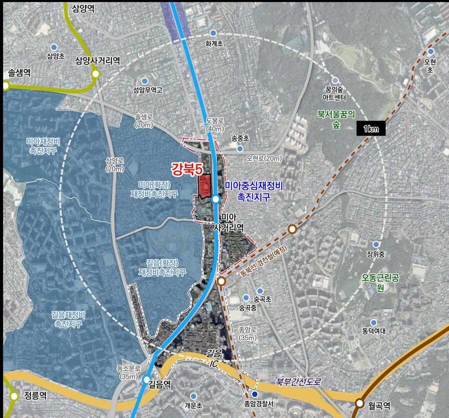 ▲ 강북5구역 위치도. ⓒ서울시 제공