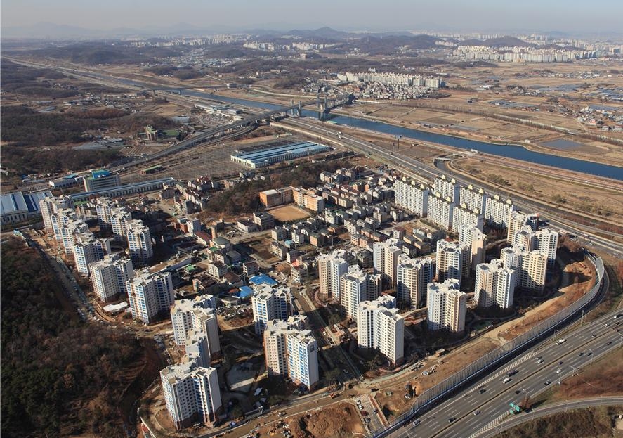 ▲ 인천시 계양구 귤현동 귤현구역 도시개발사업이 실시계획 인가 15년여 만에 준공됐다.ⓒ인천시 제공
