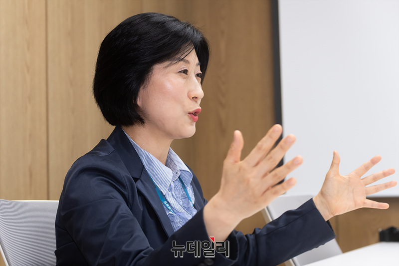▲ 김미진 롯데면세점 김포공항점장.ⓒ서성진 사진기자