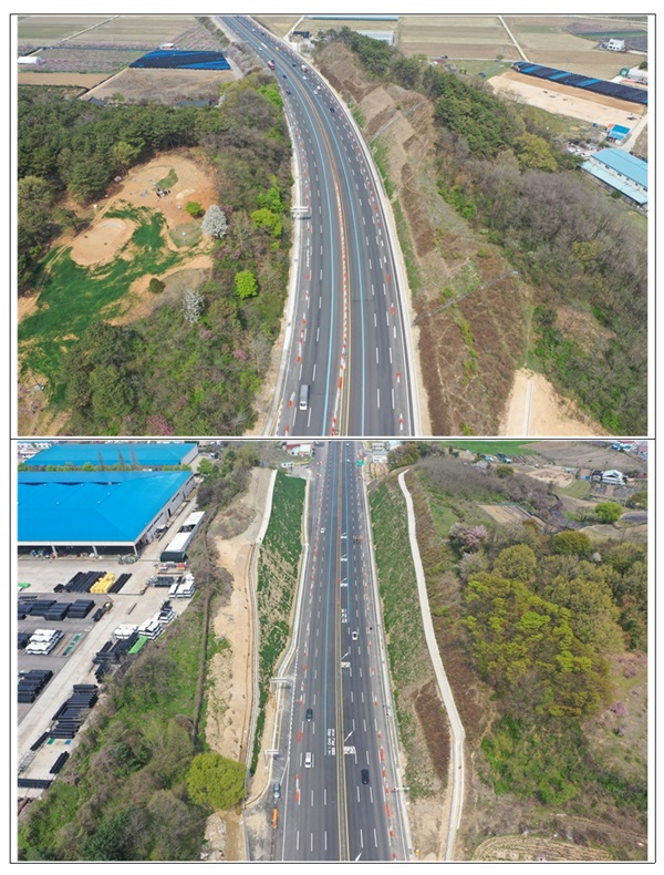 ▲ 국도 1호선 행복도시와 조치원을 연결하는 도로.ⓒ행복청