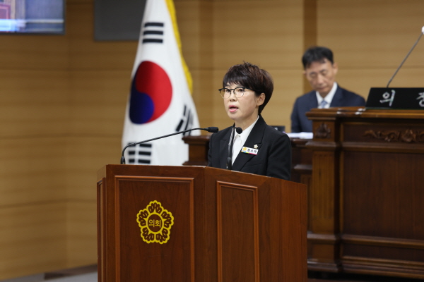 ▲ 충남 부여군의회 장소미 의원(국힘)이 29일 임시회 5분 발언을 통해 문화재 보존과 보존지역 거주 주민의 적절한 손실 보상을 위해 ‘국가 유산 보존직불제’ 시행을 제안했다. ⓒ부여군의회