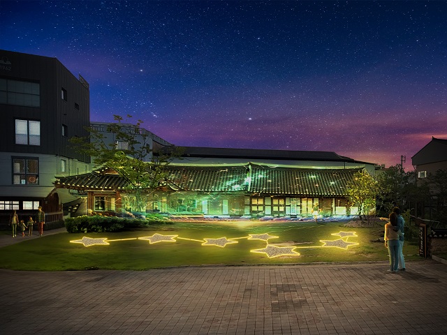 ▲ 금리단길 야간 광장연출 테마거리 조감도.ⓒ경주시