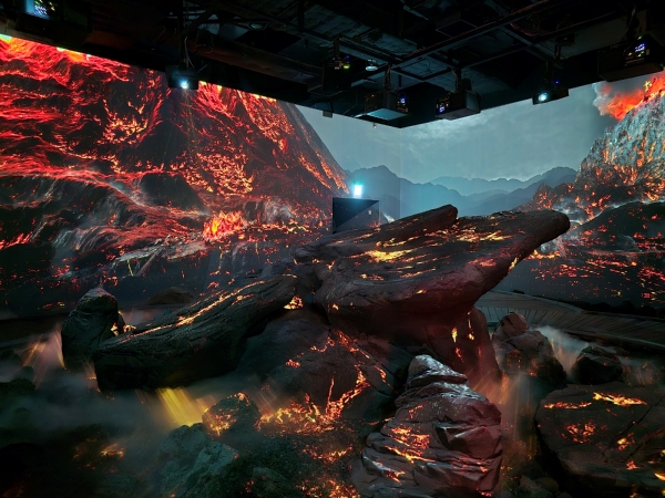 ▲ 화산 대지를 형상화한 공간ⓒ최신혜 기자