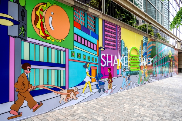 ▲ 쉐이크쉑 도곡점 호딩아트ⓒSPC