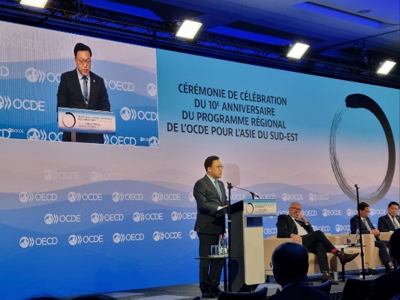 ▲ OECD 각료이사회 참석한 기재1차관 ⓒ기획재정부 제공