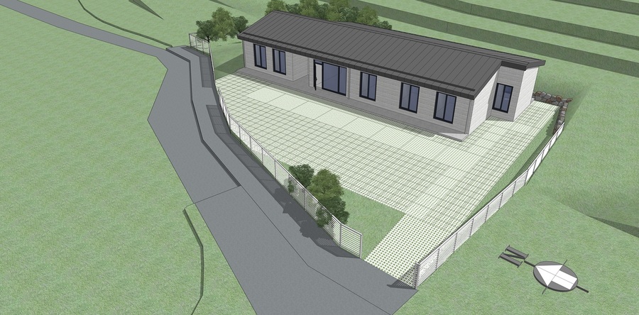 ▲ 영동군의 9남매 가정을 위한 '사랑의집짓기'는 현재 인·허가 완료 후 5월초 공사착공을 목표로 진행중이다. 사진은 조감도.ⓒ충북개발공사