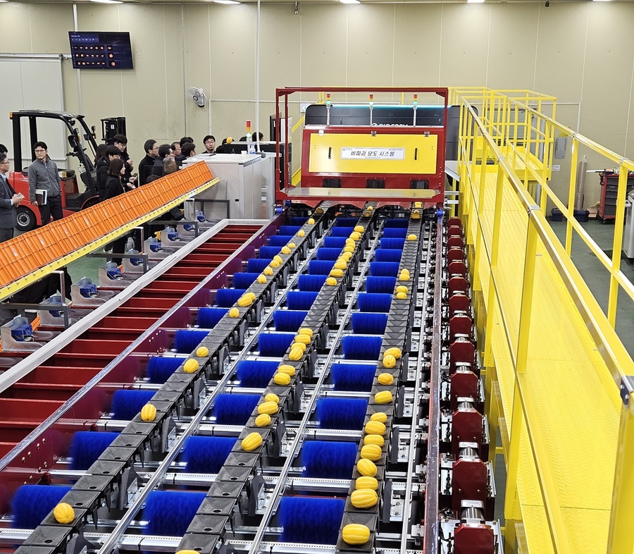 ▲ 성주 월항농협 스마트 APC-AI 선별기.ⓒ경북도