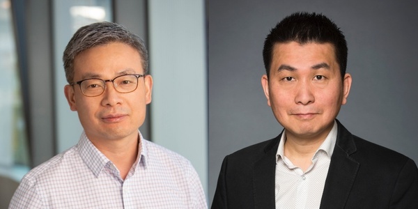 ▲ 류병욱 박사(왼쪽)와 이승환 캐나다 오타와대학교 교수.ⓒ박셀바이오