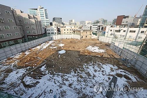 ▲ 텅빈 개발사업 부지. ⓒ연합뉴스 제공.