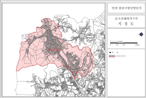 ▲ 대전시는 2027년 5월 30일까지 3년간 대전 유성구 안산 국방산업단지 등 3개 지역 7.67㎢를 토지거래허가구역으로 재지정했다.ⓒ대전시