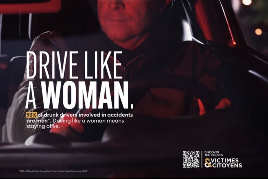 ▲ 안전운전 캠페인 'Drive Like a Woman'. ©Victimes & Citoyens