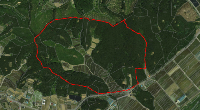 ▲ 국립횡성호국원 사업구역. ⓒ국가보훈부 제공