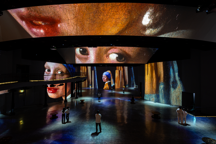 ▲ 빛의 시어터 '베르메르부터 반 고흐까지, 네덜란드 거장들' 展.ⓒ티모넷