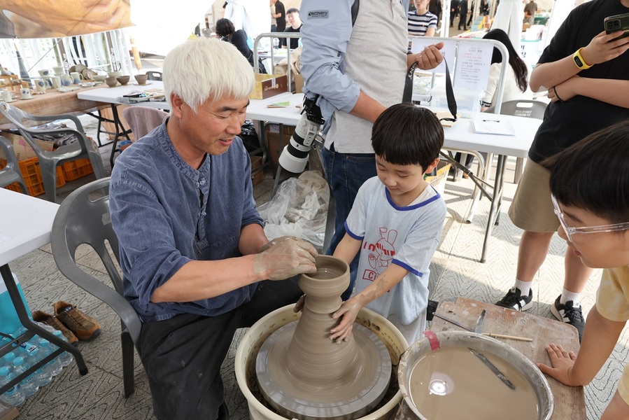 ▲ 축제장에 마련된 공예체험.ⓒ단양군