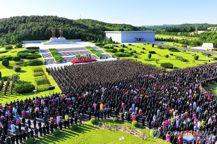 ▲ 북한 김정은이 28일 창립 60주년을 맞이한 국방과학원을 축하방문하고 기념연설을 했다고 조선중앙통신이 29일 보도했다. ⓒ북한 조선중앙통신/연합뉴스