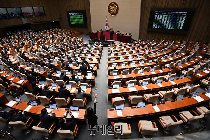 ▲ 국회 본회의장 전경 ⓒ뉴데일리DB