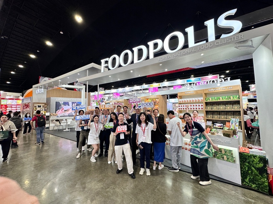 ▲ 한국식품산업클러스터진흥원은 방콕에서 개최되된 'THAIFEX-Anuga 2024'에 참가해했다.ⓒ식품진흥원