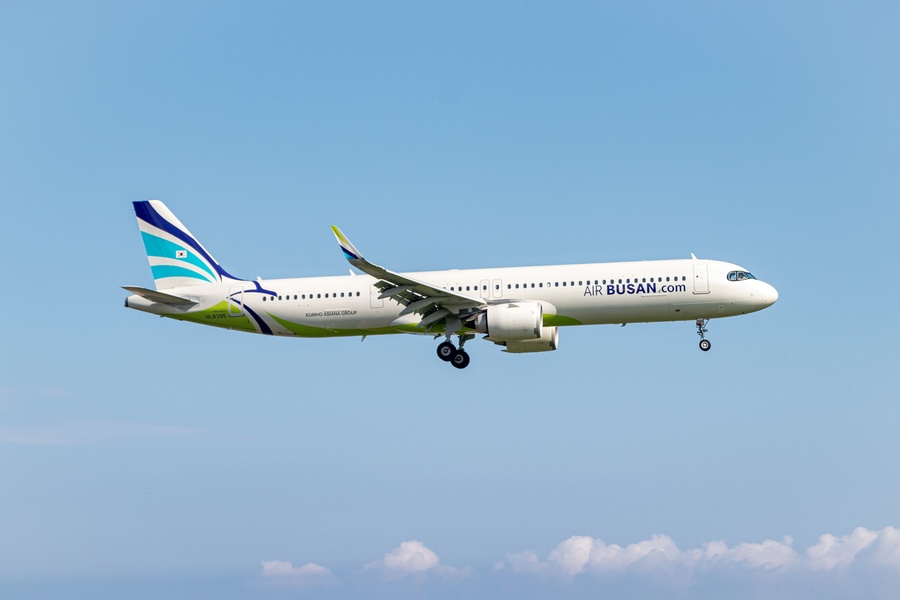 ▲ 에어부산 A321neo 항공기 모습. ⓒ에어부산