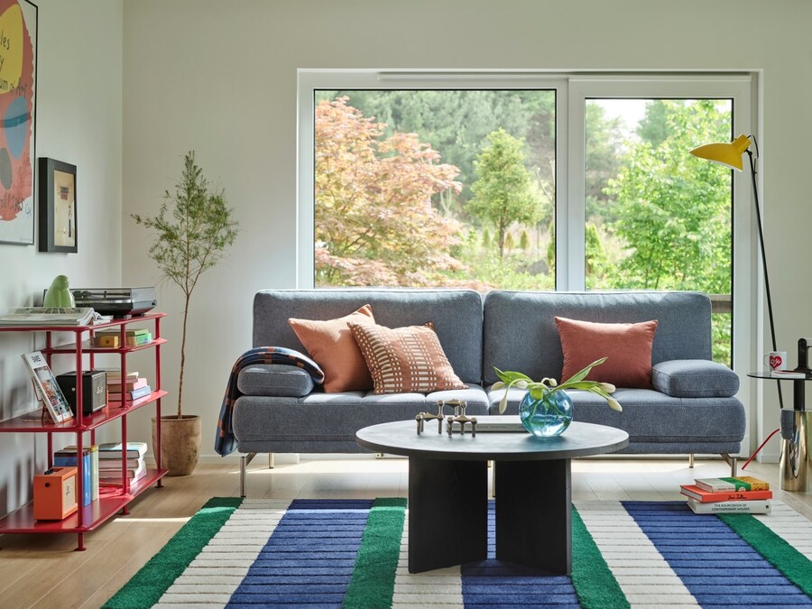 ▲ 한샘이 신혼부부 타깃 패브릭 소파 '럼피'를 출시했다. ⓒ한샘