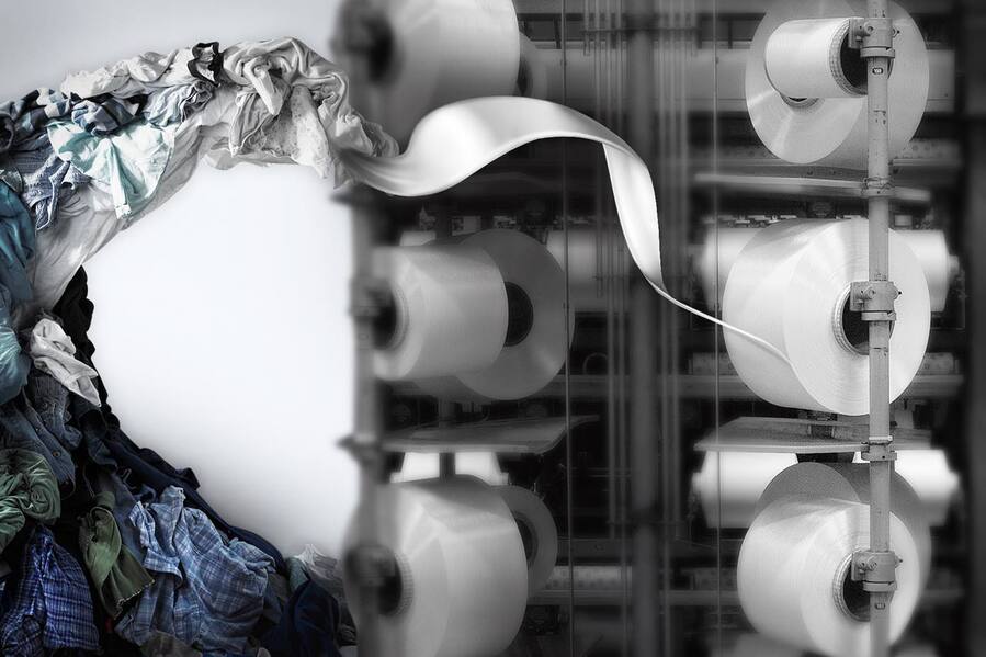 ▲ 효성티앤씨가 버려지는 의류 및 원단을 섬유로 리싸이클하는 사업을 추진한다. ⓒ효성티앤씨