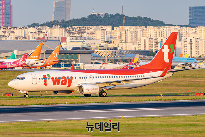 ▲ 티웨이항공이 최근 기체 바꿔치기 논란에 휩싸였다. ⓒ뉴데일리DB