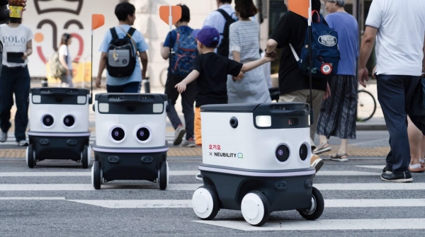 ▲ 요기요가 ‘뉴빌리티’와 함께 자율주행 로봇 배달 서비스 사업을 위한 업무 협력을 시작한다.ⓒ요기요