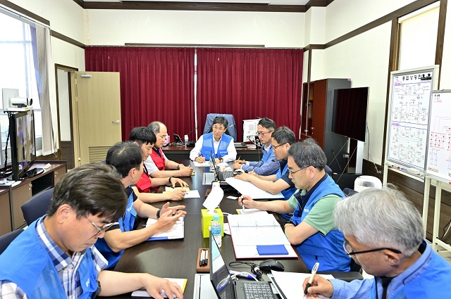 ▲ 한울원자력본부는 지난 20일 한울 4호기 방사능방재 전체훈련을 실시했다.ⓒ한울본부