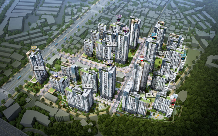 ▲ 서울 금천구 시흥3동 9550 모아타운 조감도.ⓒ서울시