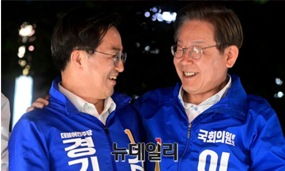 ▲ 이재명 전 더불어민주당 대표와 김동연 경기도지사. ⓒ정상윤 기자