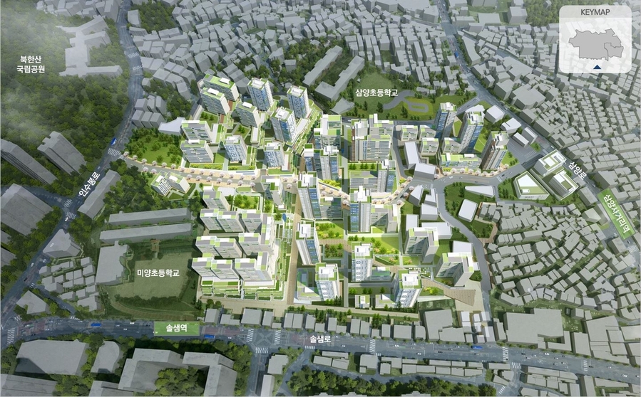 ▲ 미아동 791-2882 일대 재개발사업 조감도.ⓒ서울시