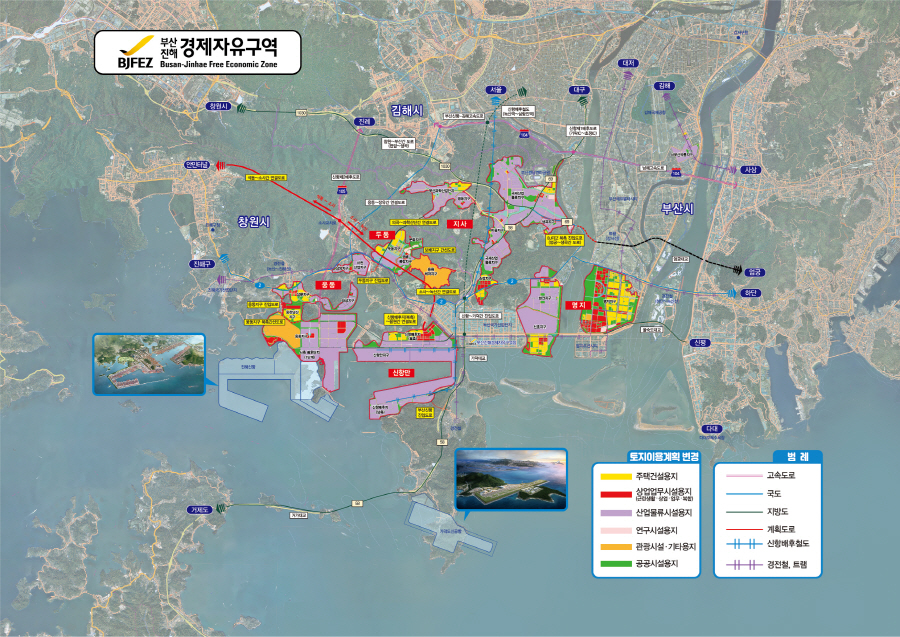 ▲ 부산진해경제자유구역. ⓒ경남도 제공