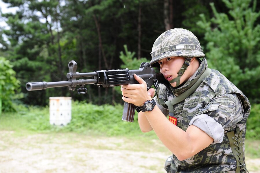 ▲ 한국군 체형에 맞춘 K2 소총.ⓒ대한민국 해병대