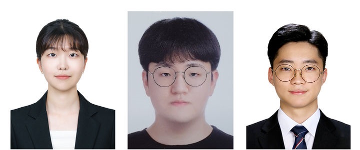 ▲ (좌측)문민선 석사과정생과 박재혁·윤영재 박사과정생.ⓒ전북대