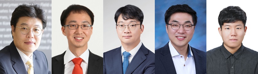 ▲ 왼쪽부터 성균관대 김동환 교수, 심성한 교수, 이상규 교수, 이은호 교수, 이동현 박사과정생.ⓒ성균관대