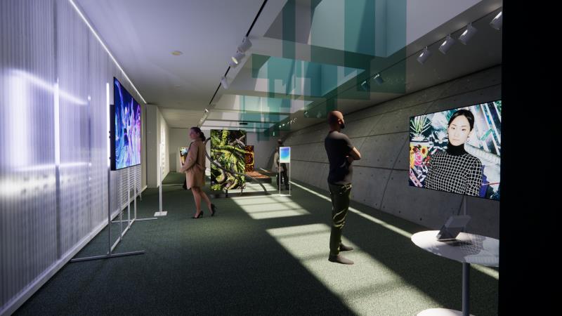 ▲ 미디어아트 특별전 '빛과 인간을 담아내다' 전경.ⓒLG아트센터