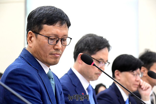 ▲ 침통한 표정의 구영배 큐텐그룹 대표 ⓒ이종현 기자